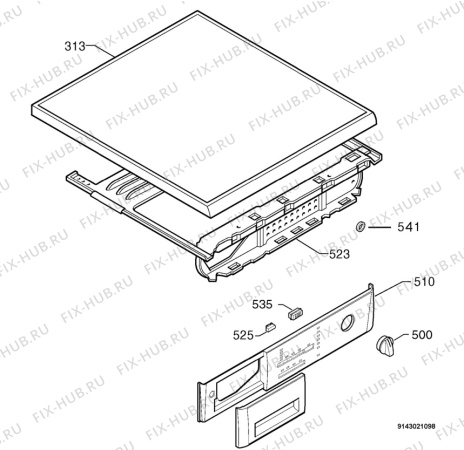 Схема №1 L12620 с изображением Модуль (плата) для стиралки Aeg 973914601107001